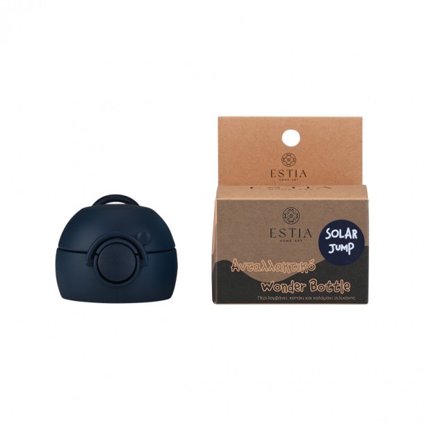 Ανταλλακτικό Καπάκι Με Καλαμάκι Για Παιδικό Θερμός Solar Jump 350ml-6x9x17εκ. Wonder Bottle Estia 01-33255