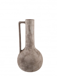 Βάζο Με Χερούλι Κεραμικό Αντικέ Καφέ 17,5x17,5x34εκ. Zen Collection 25.24.51668