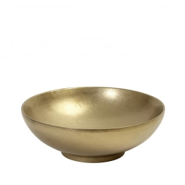 Πιάτο Φαγητού Βαθύ Ανοξείδωτο 18/10 Χρυσό Snow ESPIEL 22x22x7,2εκ. FEV220