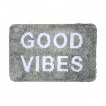Ταπέτο Μπάνιου Microfiber Good Vibes Μέντα 40x60εκ. Estia 02-28565