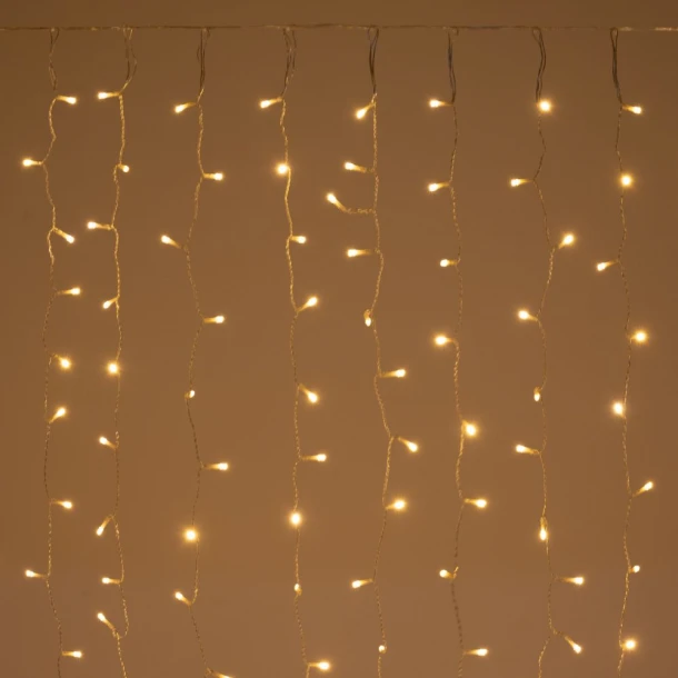 Λαμπάκια-Κουρτίνα 900 Led Ζεστό Λευκό Φως Επεκτεινόμενη 3x3μ. iliadis 64147