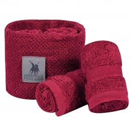 Σετ Πετσέτες Χεριών 4τμχ Βαμβακερές Με Καλάθι 4109 Bordeaux Essential Greenwich Polo Club