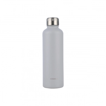 Θερμός-Μπουκάλι Ανοξείδωτο Flask Homely Pebble Gray 500ml-7x7x23εκ. Estia 01-32562