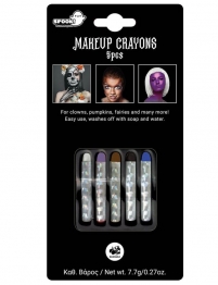 Σετ 5 Μολύβια Βαφής Προσώπου Horror 7,7gr Carnavalista 5-162
