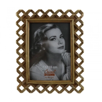 Κορνίζα Polyresin Χρυσή 13x18εκ. Oriana Ferelli® XL24040157