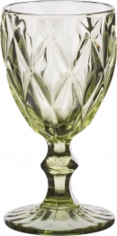 Σετ Ποτήρια Κρασιού 6τμχ Γυάλινα Kare Green 220ml CRYSPO TRIO 52.703.54