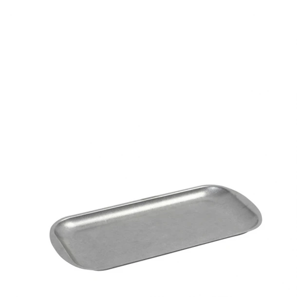 Πιατέλα Σερβιρίσματος Ανοξείδωτη 18/10 Ασημί Snow ESPIEL 23x13,5x1,5εκ. FEV106