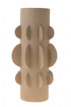 Βάζο Μπεζ 18,5x18,5x38,5εκ. Zen Collection 24.21.50183