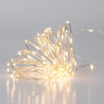 Λαμπάκια 100 Microled-10μ. Λευκό Φως Controller 8 Προγραμμάτων iliadis 60538