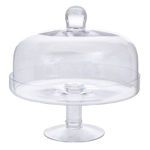 Τουρτιέρα Γυάλινη Διάφανη 24x24εκ. iliadis 91961