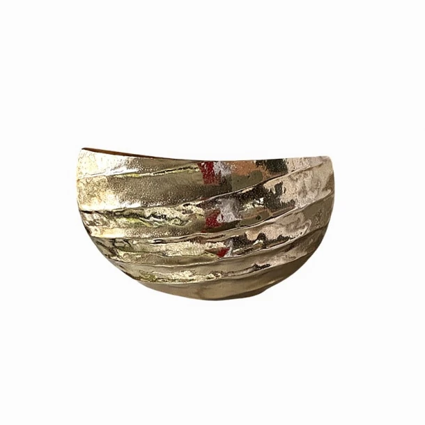 Διακοσμητικό Μπωλ Μεταλλικό Χρυσό 39x16x22εκ. Art Et Lumiere 12016