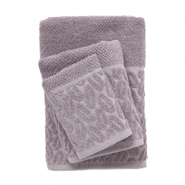 Σετ Πετσέτες 3τμχ Polycotton Best 0785 Γκρι Das Home
