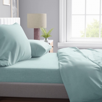 Μαξιλαροθήκη Polycotton 50x70εκ. Μελανζέ 05 Light Green DimCol