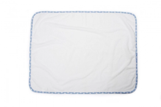 Σελτεδάκι Αδιάβροχο Βαμβακερό 67x90εκ. Λευκό- Σιέλ Stars 59 DimCol