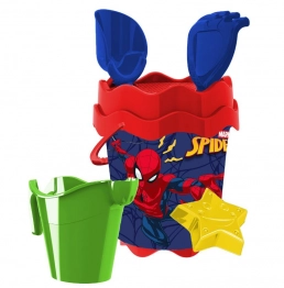 Κουβαδάκι Με Αξεσουάρ Σετ 6τμχ Spiderman Φ17εκ. 42-3372
