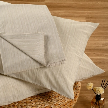 Σετ Σεντόνι Με 1 Μαξιλαροθήκη Polycotton Μονό Με Λάστιχο 100x200+32εκ. Nika Light Blue Casual Line Mini Melinen 20004811