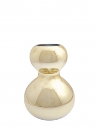 Βάζο Χειροποίητο Φυσητό Γυαλί Χρυσό 17x25εκ. Zen Collection 25.43.52164