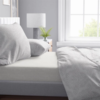 Σετ Σεντόνια 4τμχ Βαμβακερά Υπέρδιπλα 220x240εκ. Άρτεμις 701 Grey DimCol 33112324001