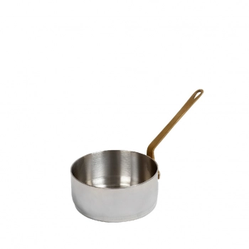 Μπωλάκι-Ντιπ Σερβιρίσματος Ανοξείδωτο 18/10 Με Λαβή Shiny Silver ESPIEL 18x7,7x4εκ./160ml FEV301