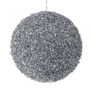 Μπάλα Polyfoam Ασημί Glitter 12εκ. iliadis 83518
