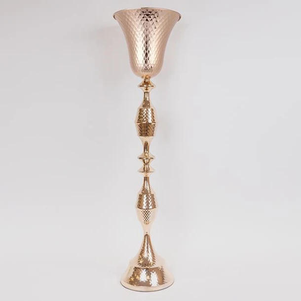 Βάζο Μεταλλικό Χρυσό 21x85εκ. ESTHETI 752-22061