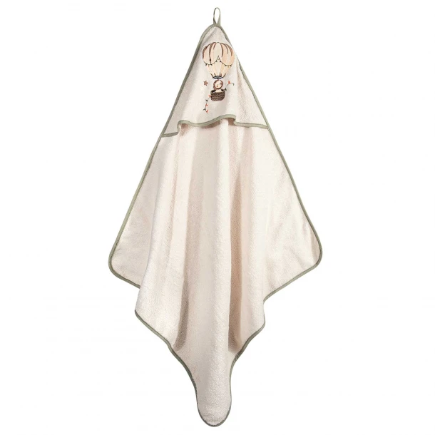 Κάπα Βαμβακερή Με Κέντημα Bebe 80x80εκ. Essential 8860 Olive-Green Greenwich Polo Club