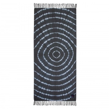 Πετσέτα Θαλάσσης-Παρεό Βαμβακερή 80x170εκ. Essential 3848 Μαύρη Greenwich Polo Club