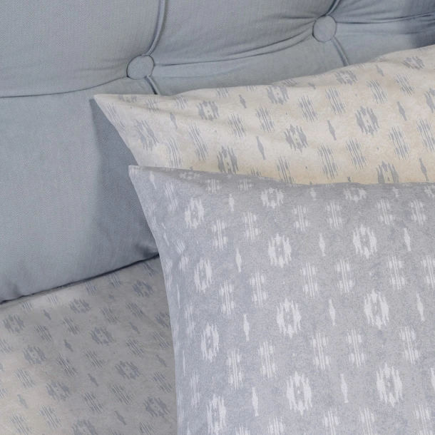 Ζεύγος Μαξιλαροθήκες Polycotton 50x70εκ. River Light Grey Casual Line Melinen 20006002