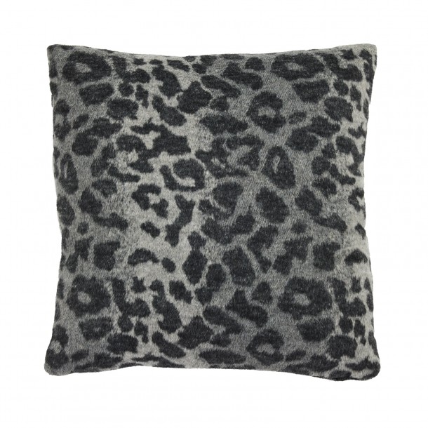 Διακοσμητικό Μαξιλάρι Μάλλινο-Polyester 40x40εκ. Throws 0860 Black Das Home