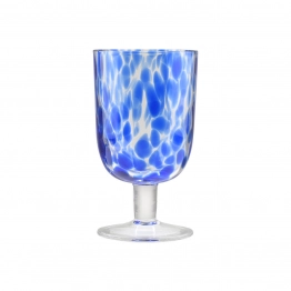 Ποτήρι Κρασιού Γυάλινο 380ml Μπλε Colorburst Estia 07-40864