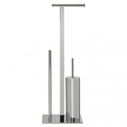 Πιγκάλ Με Χαρτοθήκη Μεταλλικό 27,5x19,8x73,5εκ. Squere Chrome Sealskin 362373618