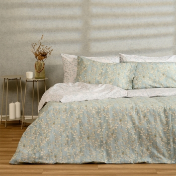 Σετ Σεντόνια Polycotton King Με Λάστιχο 180x200+32εκ. Botan Aqua Casual Line Melinen 20004767