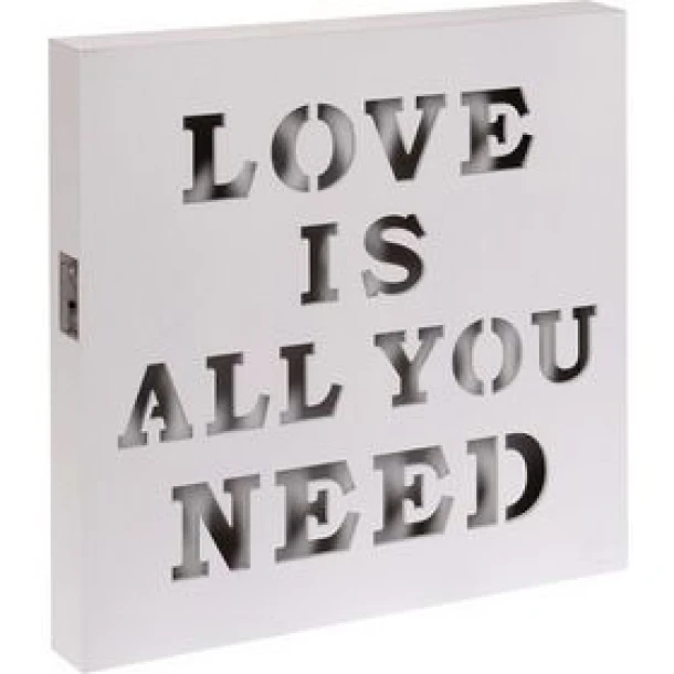 Πίνακας Ξύλινος Με Led 30x4x30εκ. 