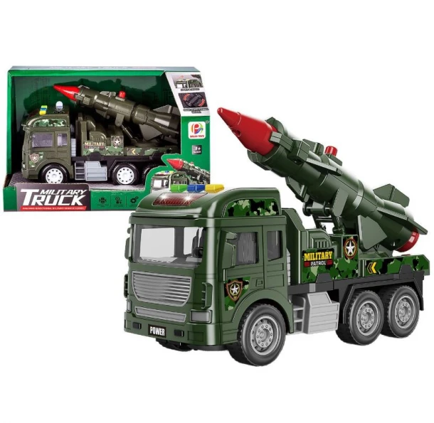 Στρατιωτικό Όχημα Ελεύθερης Κατεύθυνσης Με Φως Και Μουσική 21x9x14εκ. Toy Markt 71-3615