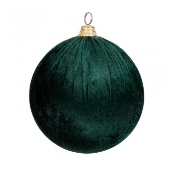 Χριστουγεννιάτικη Μπάλα Βελούδινη Κυπαρισσί 15εκ. iliadis 90604