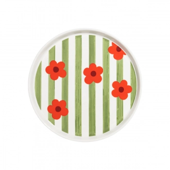 Πιάτο Φρούτου Πορσελάνης 20,5x1,7εκ. Bloomlines Estia 07-38991