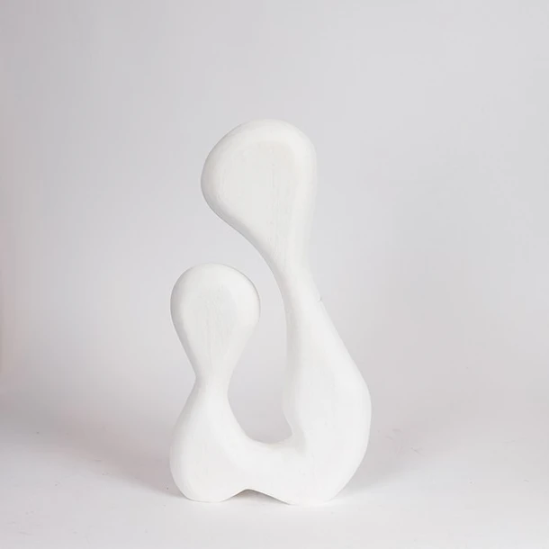 Διακοσμητικό Επιτραπέζιο Ξύλινο Λευκό 20x6x37εκ. ESTHETI 819-00690