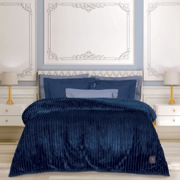 Κουβέρτα Fleece Υπέρδιπλη 220x240εκ. Essential 3487 Μπλε Greenwich Polo Club