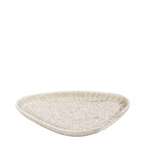 Πιάτο Φρούτου Τριγωνικό Stoneware Gobi White-Sand Matte ESPIEL 20x11x2,6εκ. OW2032K6