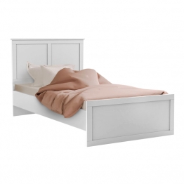 Κρεβάτι Emily Megapap χρώμα λευκό 90x190εκ.