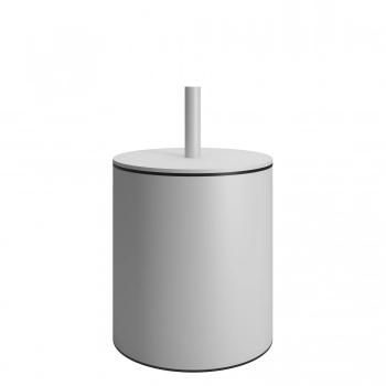 Καλάθι Απορριμμάτων 5lt Ανοξείδωτο Matt White Pam & Co Φ20x35εκ. 139-033