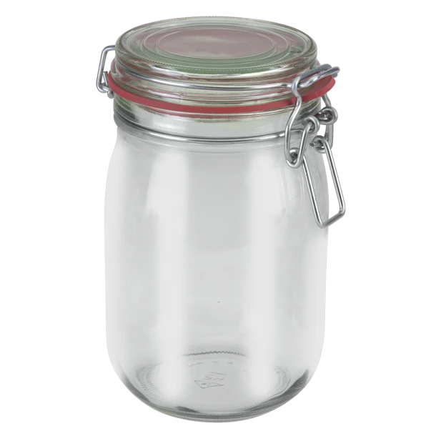 Γυάλινο Βάζο Με Κλιπ METALTEX 1140ml 16-235376