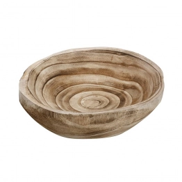 Μπωλ Σερβιρίσματος Ξύλινο Στρογγυλό ESPIEL 35x30x11εκ. XYP111