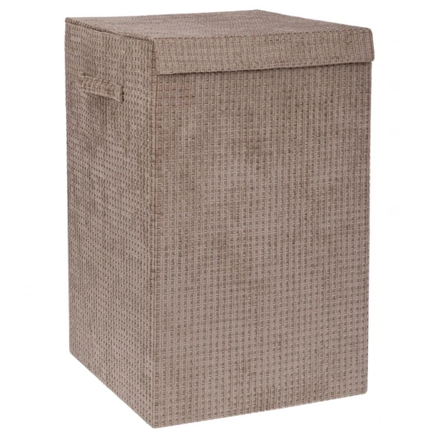 Καλάθι Απλύτων Υφασμάτινο Κρεμ 35x35x55εκ. iliadis 93031