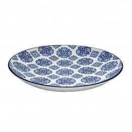 Πιατέλα Κεραμική Μπλε-Λευκή Art Et Lumiere 40x6,5εκ. 05318