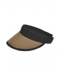 Καπέλο Ψάθινο Καφέ-Μαύρο ble 24x19x10εκ. 5-49-151-0387