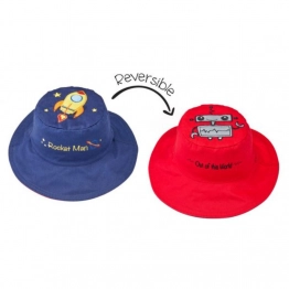Καπέλο Διπλής Όψης UPF50 4-6Ετών Διαστημόπλοιο FlapJackKids LUV0144L