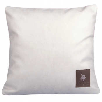 Διακοσμητικό Μαξιλάρι Polyester Leather Like 42x42εκ. Premium 3924 Ιβουάρ Greenwich Polo Club