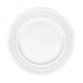 Πιατέλα Σερβιρίσματος Πορσελάνης White PW43 Diamante Oriana Ferelli 31εκ. PRPW430004
