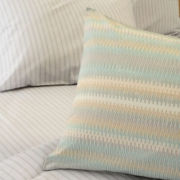 Ζεύγος Μαξιλαροθήκες Polycotton 50x70εκ. Minna Aqua Casual Line Melinen 20006344